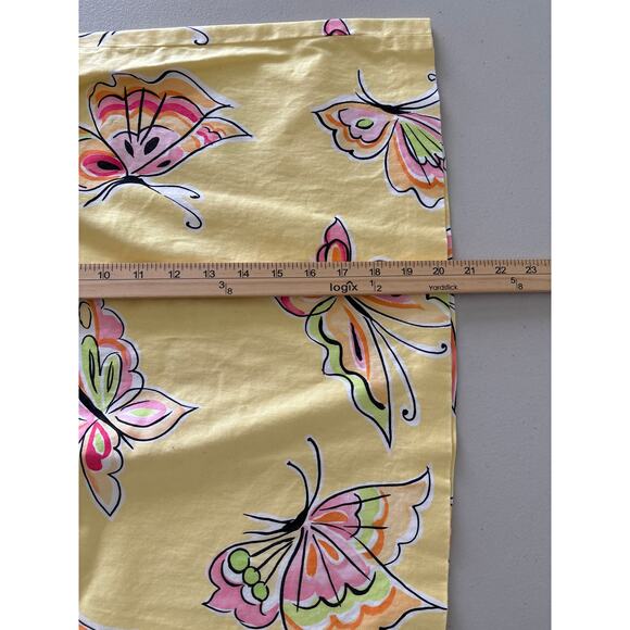Talbots Skirt Women Size10 Yellow Animal Butterfly Print Stretch Pencil Summer - Picture 7 of 10